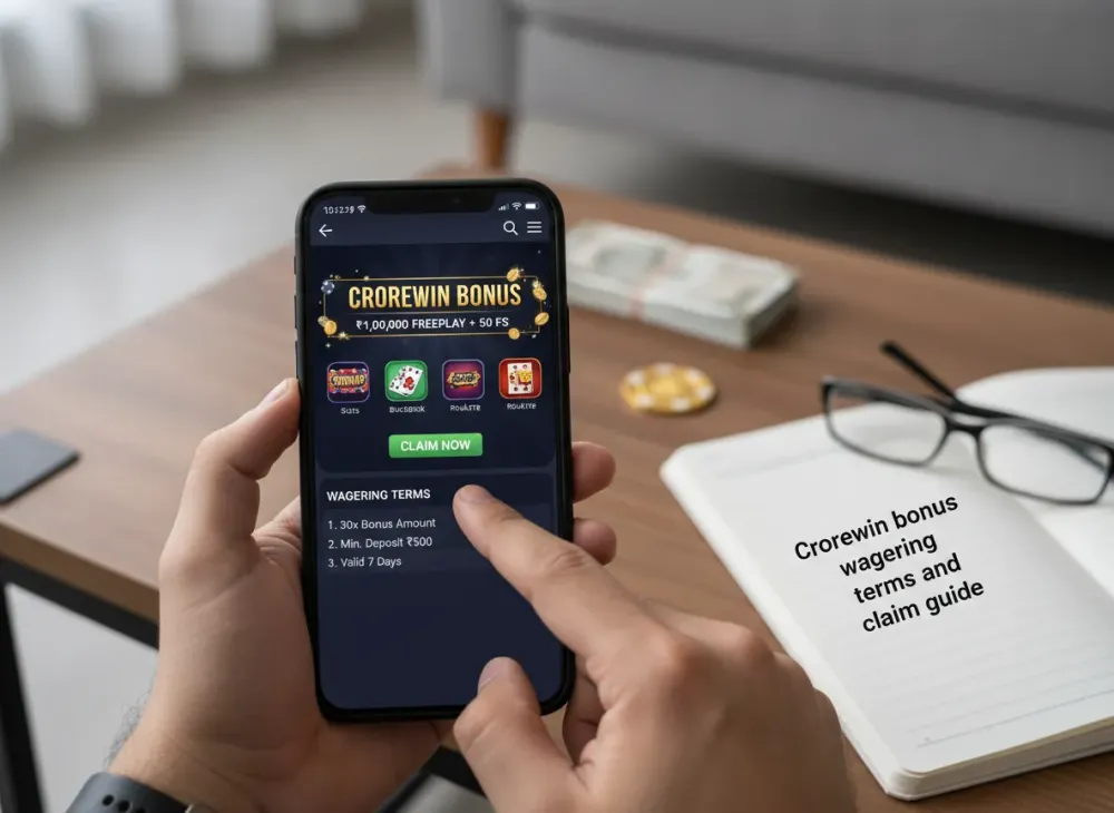 Crorewin bonus wagering terms and claim guide